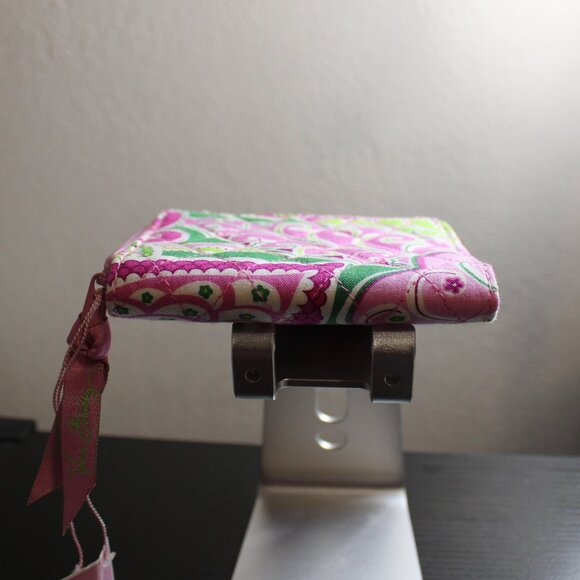 Vera Bradley Mini Zip Wallet Pinwheel Pink - Picture 9 of 10